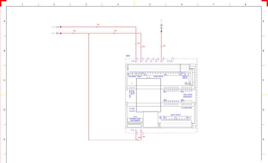 Conexión y cableado del PLC Siemens S7-1200